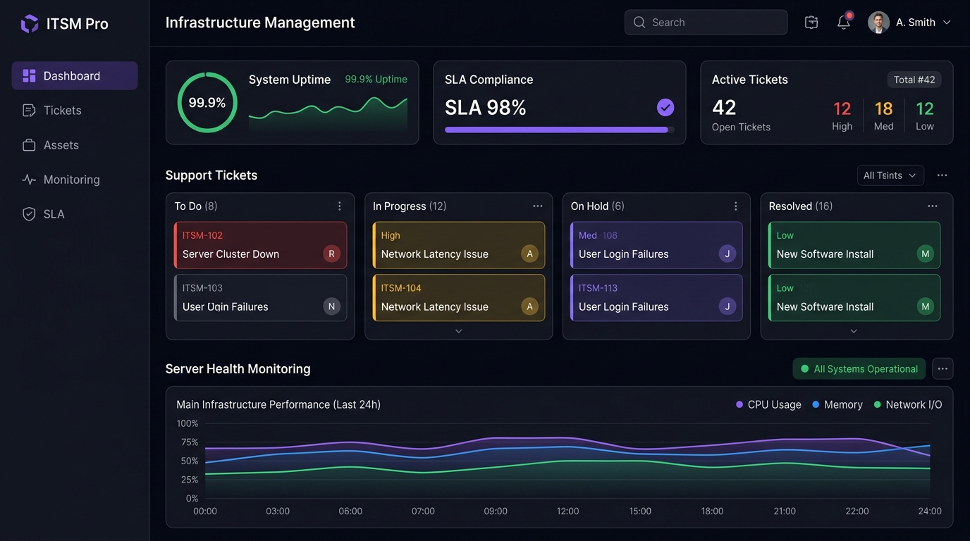 Preview ITSM Pro - Infrastructure Management