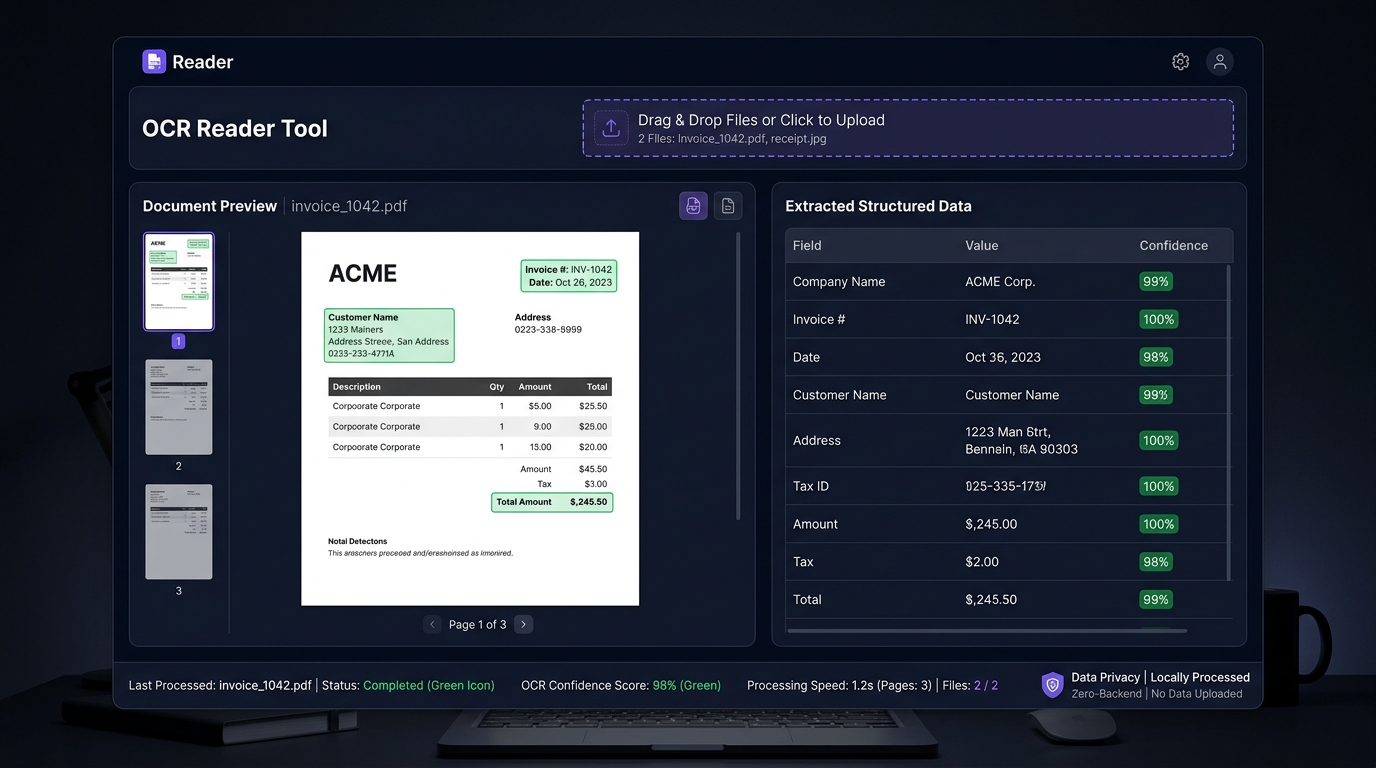 Preview Reader - Analisador de Pagamentos de Férias